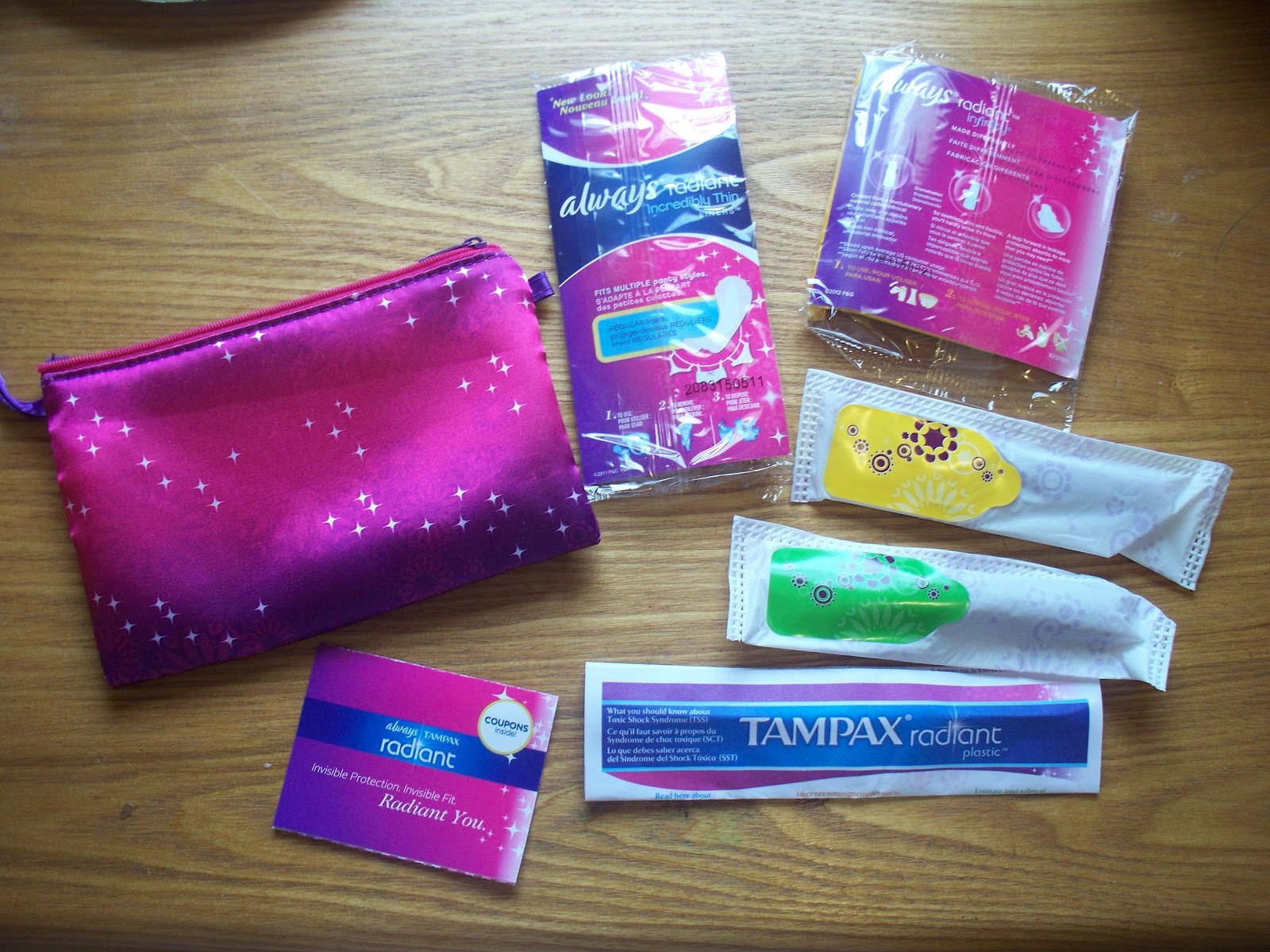 Raisingbushs Influenster Voxbox Always Tampx Radiant