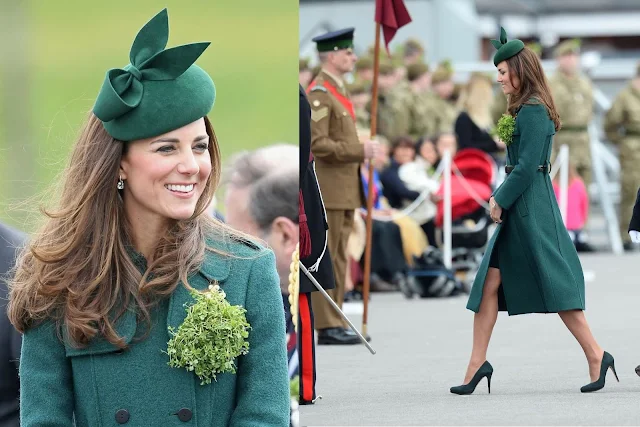 Kate wore Hobbs green coat