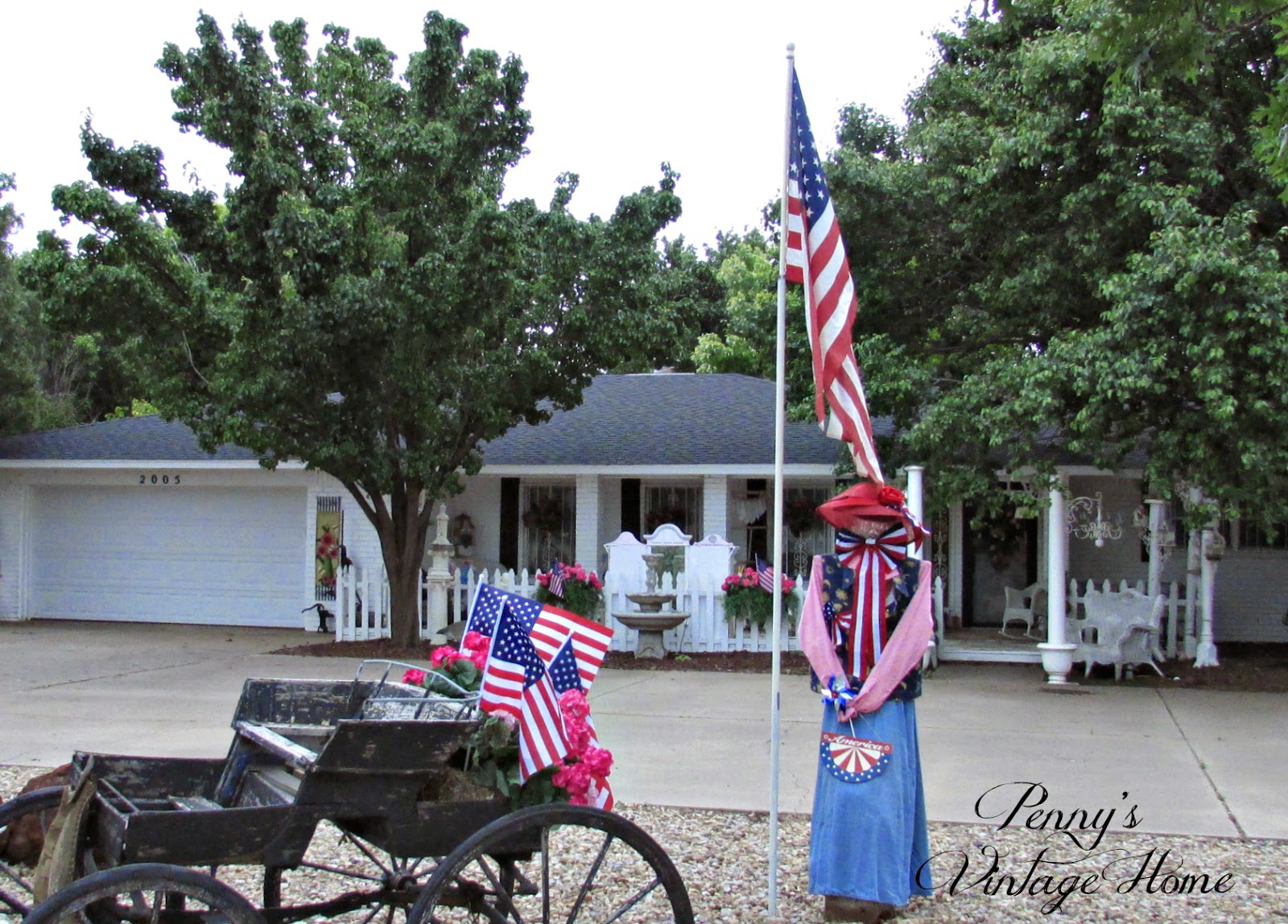 Penny's Vintage Home Memorial Day Yard Decor