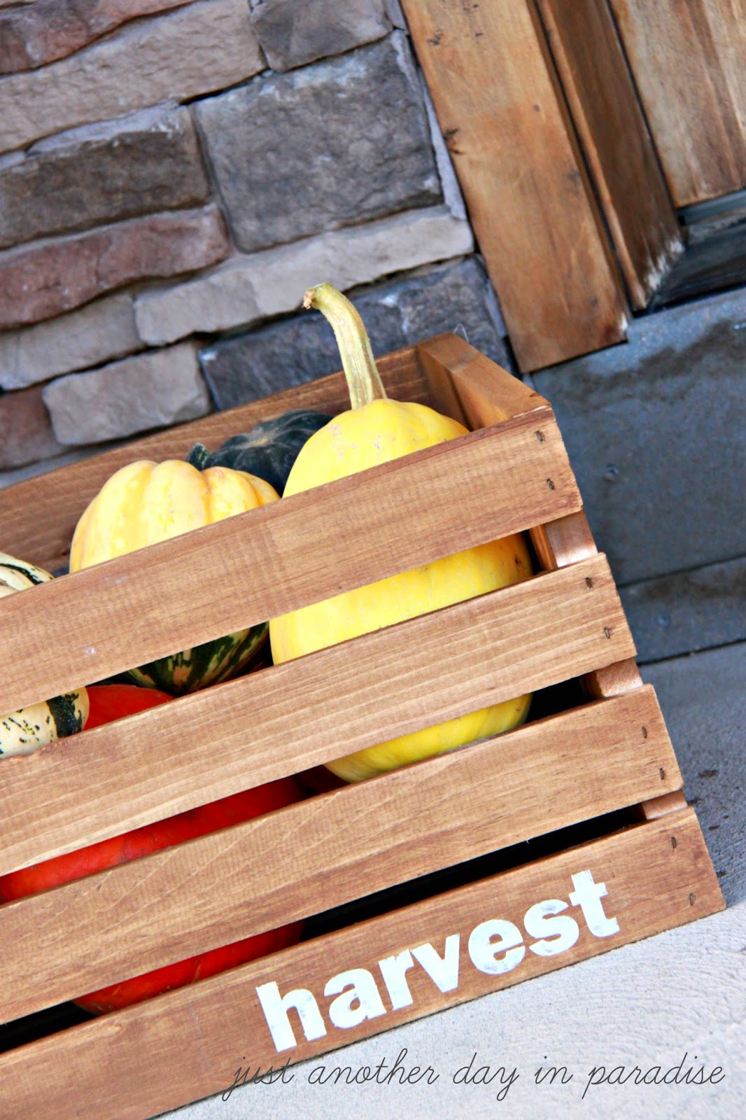 Larissa Another Day: Stained Harvest Crate