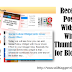 Recent Posts Widget with Thumbnails for Blogger with Customisations