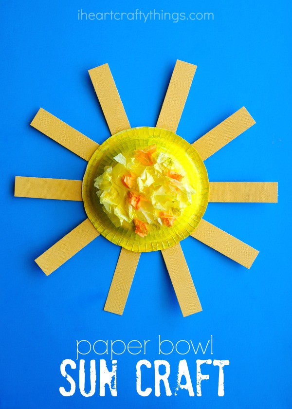 Bright and Colorful Kids Sun Craft