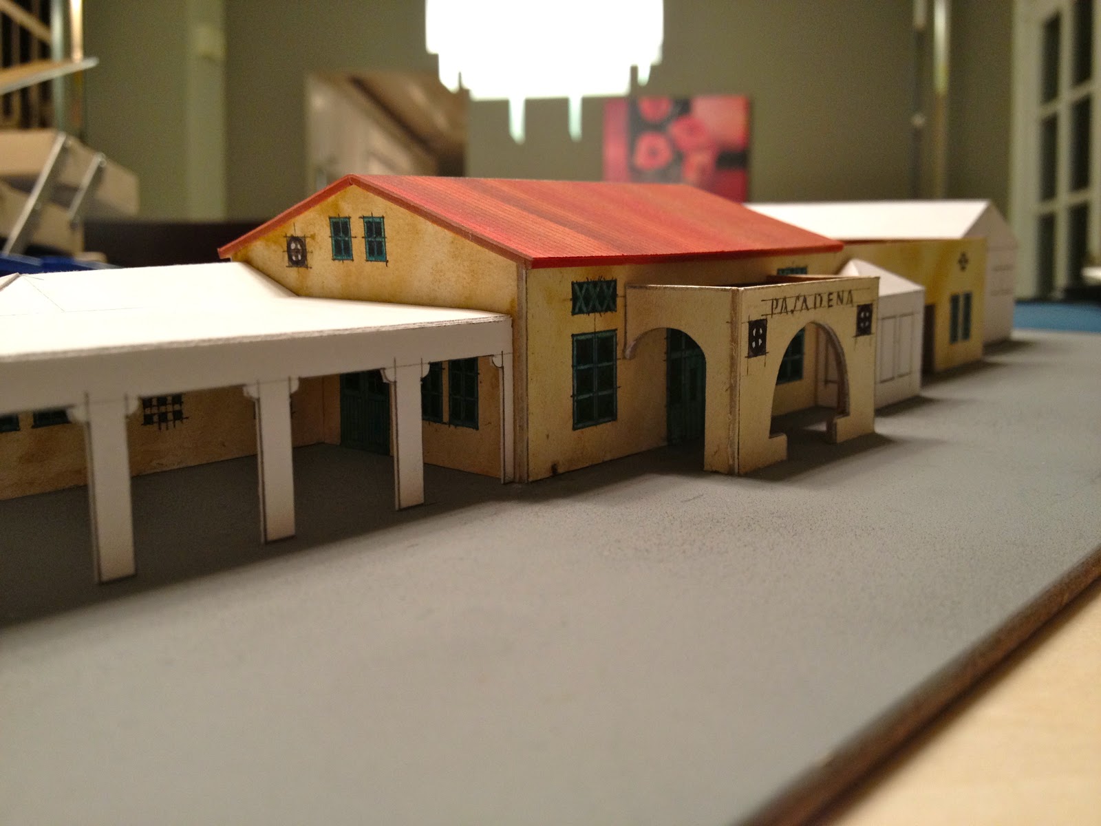 Art and Life Pasadena Train Station Model Part 5