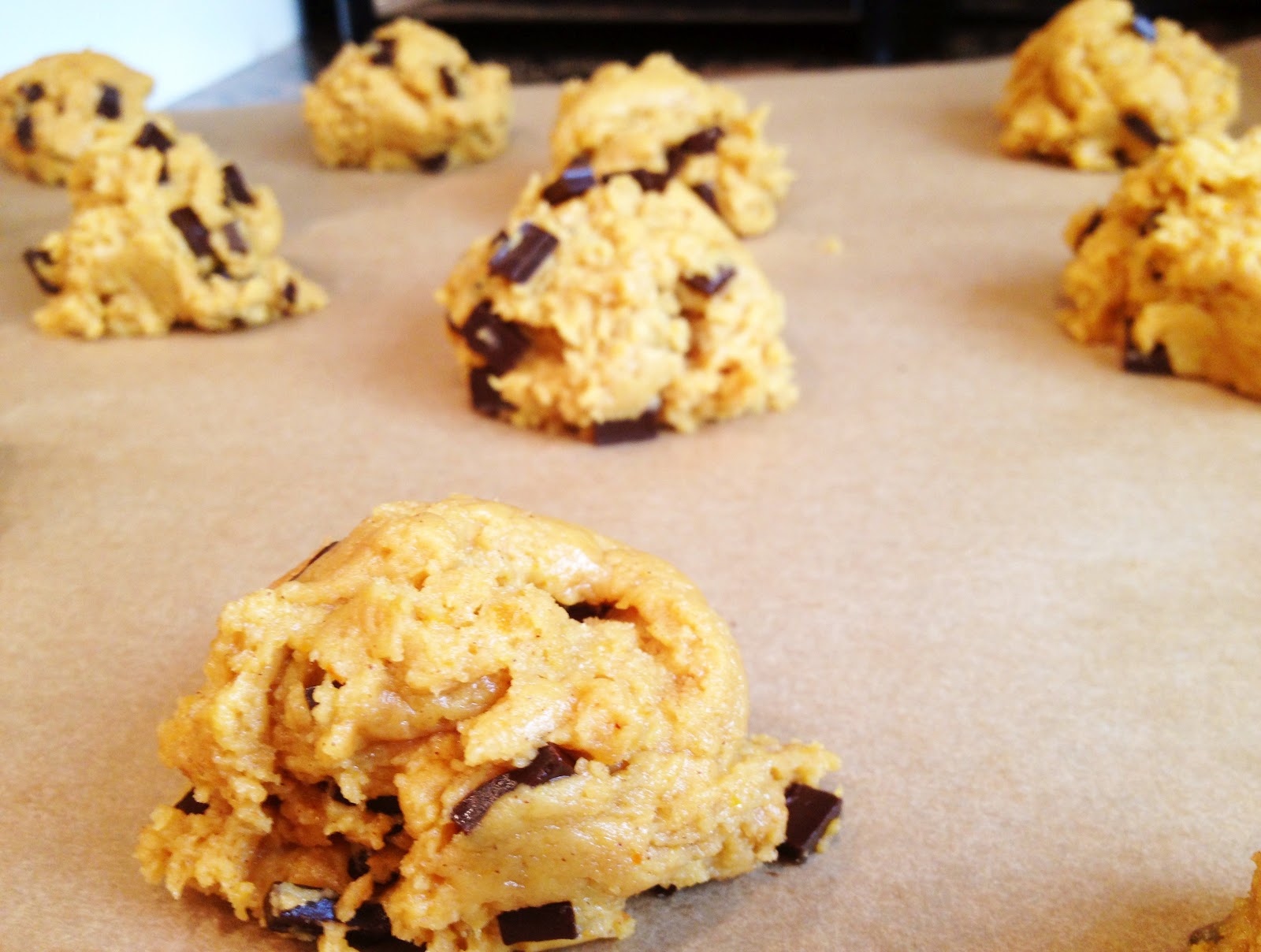 NourishRDs Whole Wheat Chocolate Chip Pumpkin Cookies