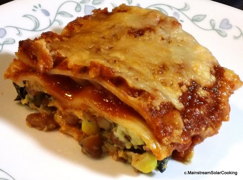 Solar Cooking for Mainstream Cooks Burrito Lasagna Solar Baked