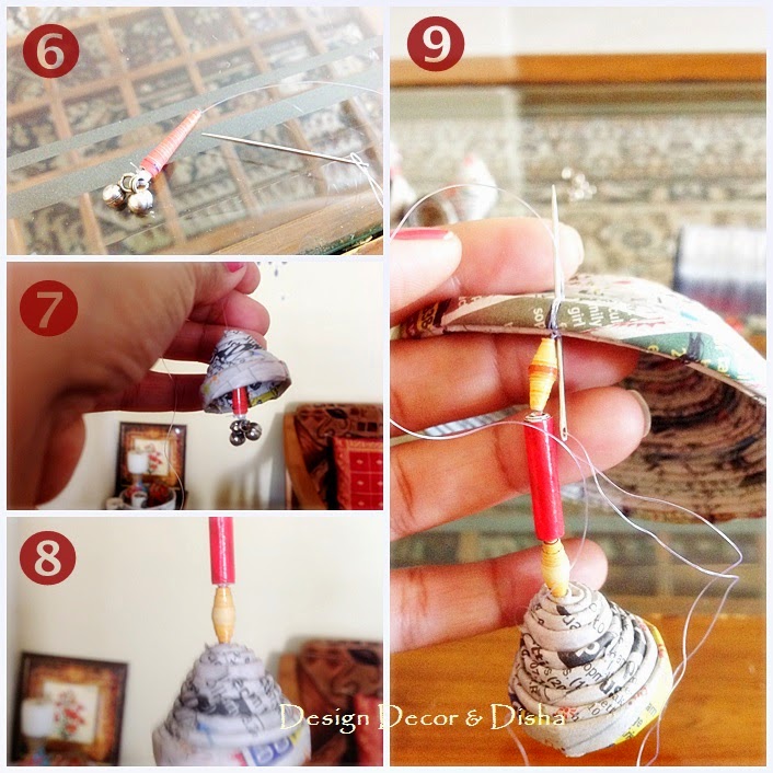 Newspaper Wind Chime Tutorial Newspaper Craft