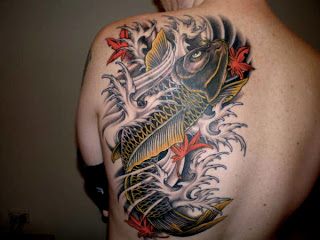 Koi fish tattoo design for men