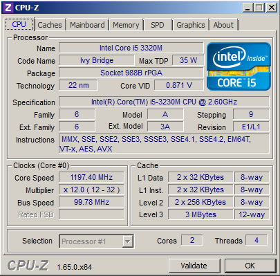 Intel Core I5 3230m   -  5