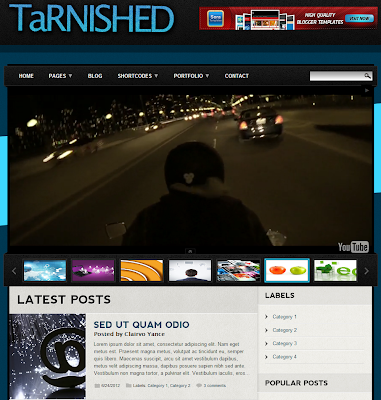 Tarnished Blogger Template