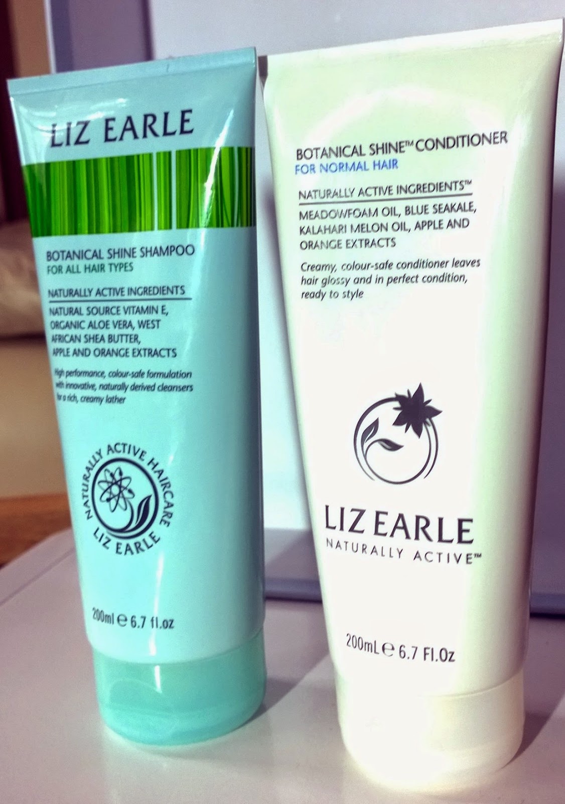 Liz Earle Botanical Shine Shampoo and Conditioner Get Lippie