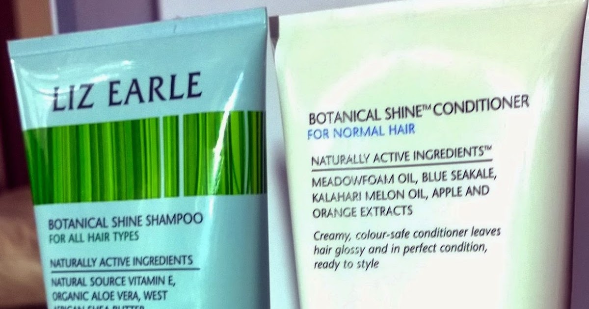 Liz Earle Botanical Shine Shampoo and Conditioner Get Lippie