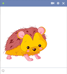 Hedgehog Facebook Sticker