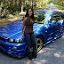 Nissan Skyline R34 and hot chick