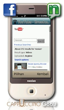 Nexian Cappuccino G869 harga Nexian Cappuccino G869 spesifikasi