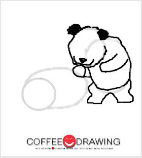 สอนเด็กวาด การ์ตูนรูปหมีแพนด้า step 09