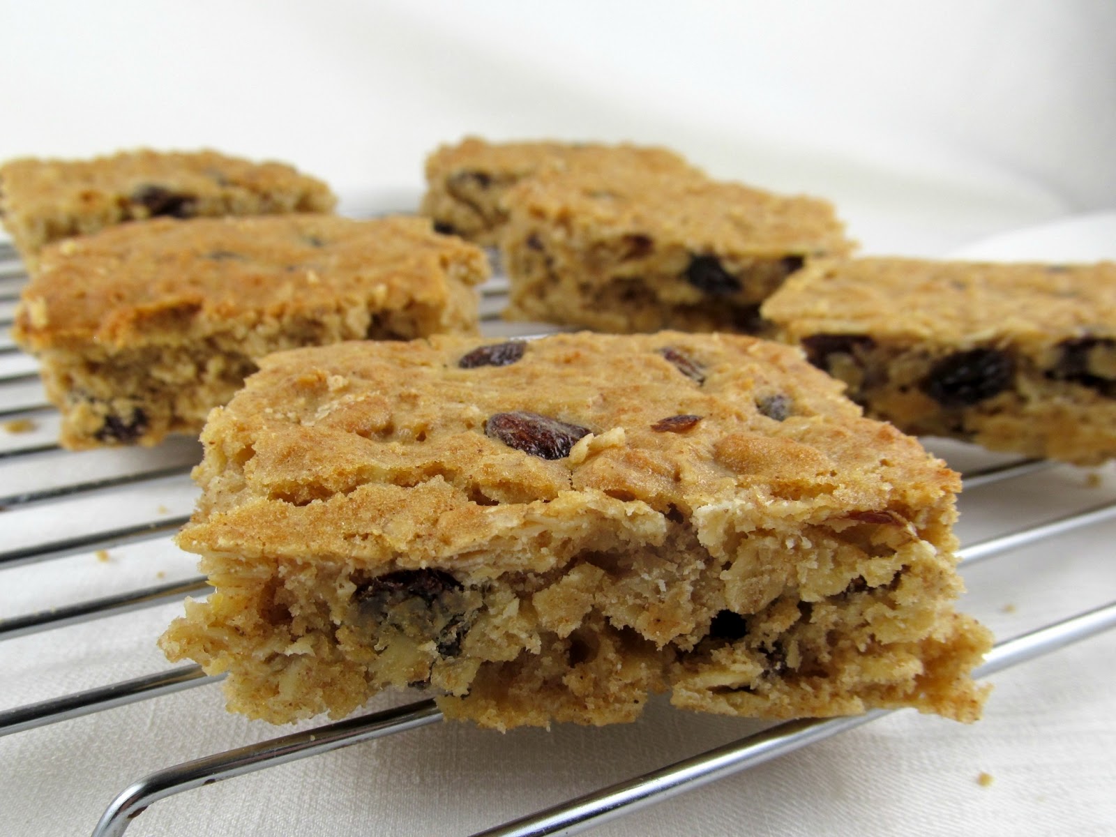 Rise and Shine Oatmeal Raisin Honey Cookies or Bars