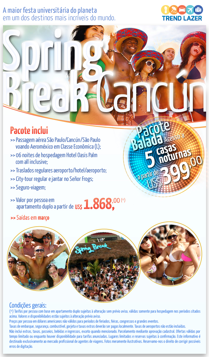 Spring Break Cancun Imperdível