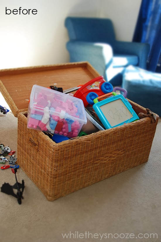 While They Snooze Toy Box Makeover