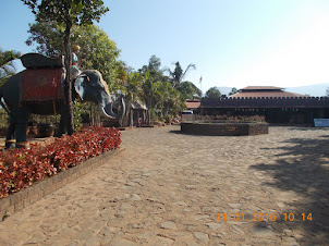 "Shivkalin Khedagaon"  :- Entrance to model village near Pratapgad Fort.