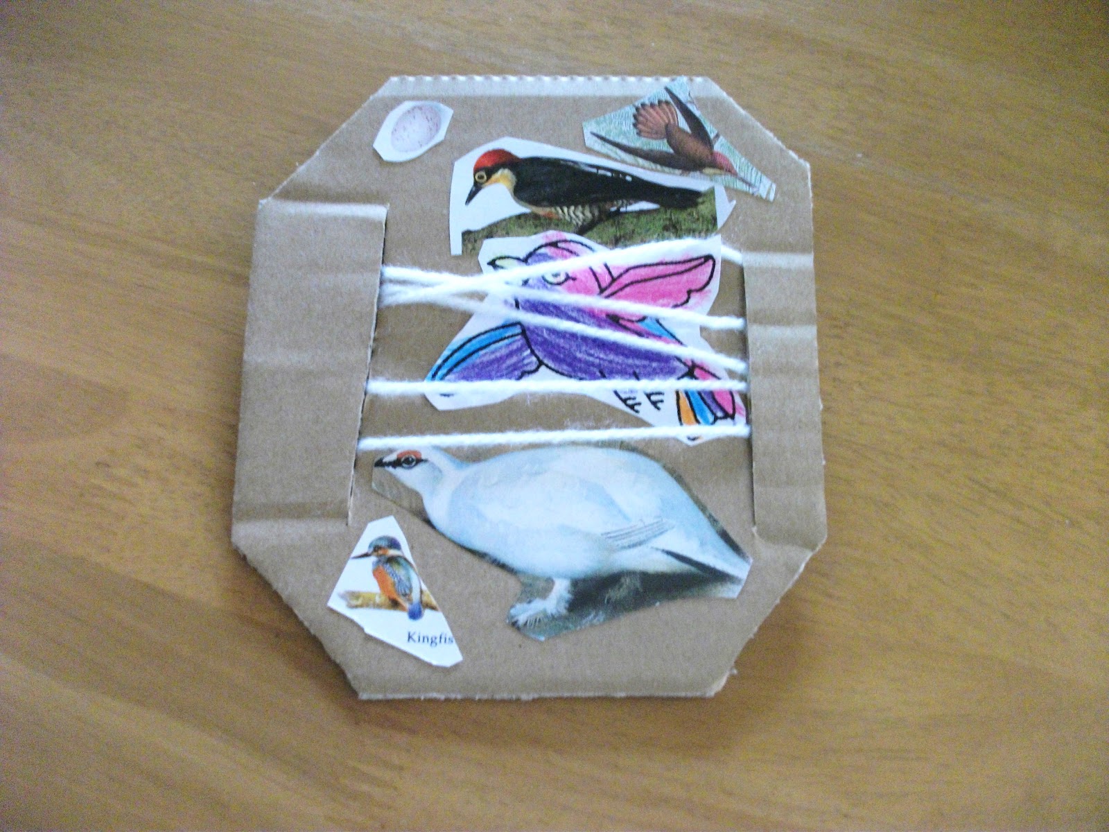 Bird Cage Collage Craft Preschool Crafts for Kids