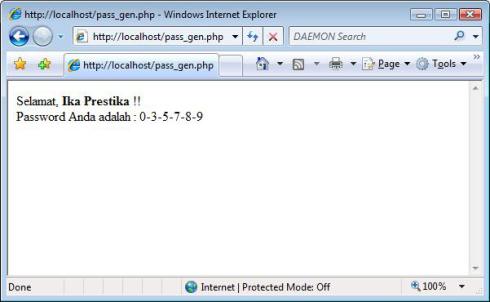 hasil generator hasil generator