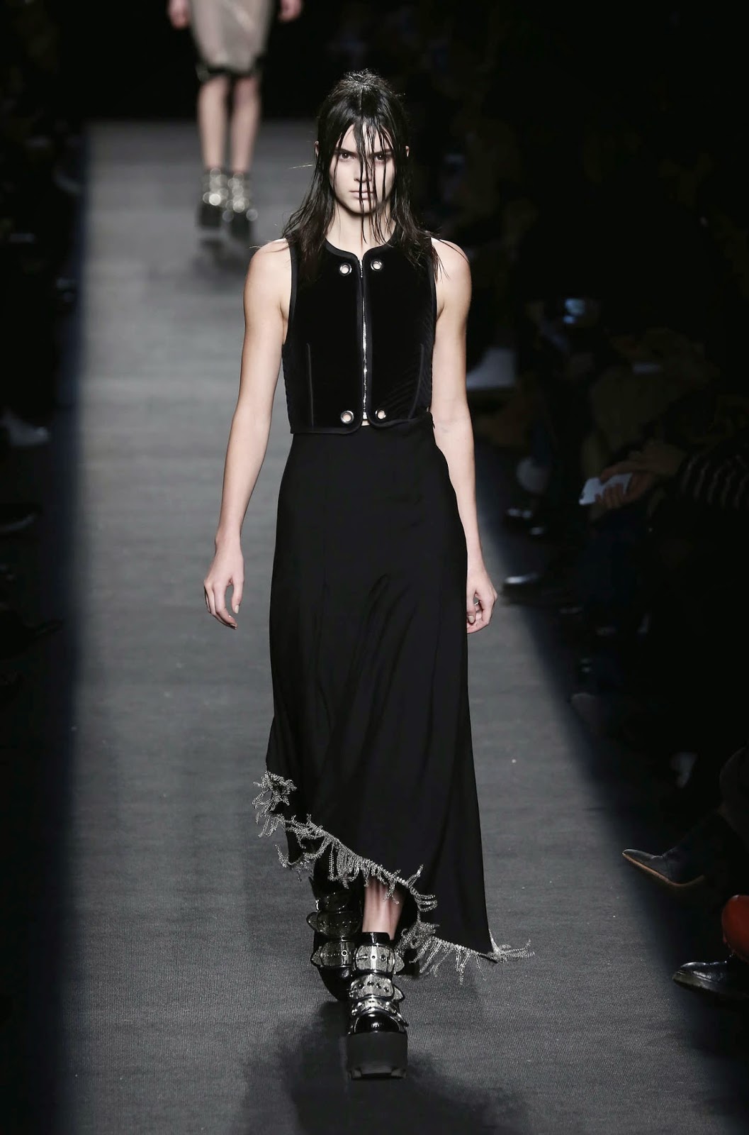 Kendall Jenner walks the Alexander Wang Fall/Winter 2015 Fashion Show