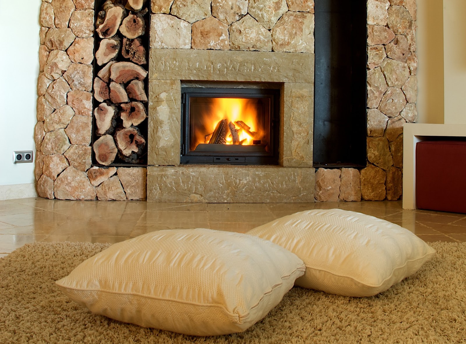 Chimenea fácil de encender.