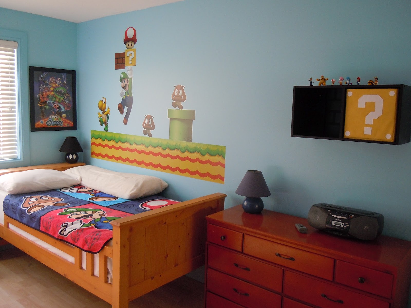 Super mario Mario room, Boys bedroom decor, Boys room decor