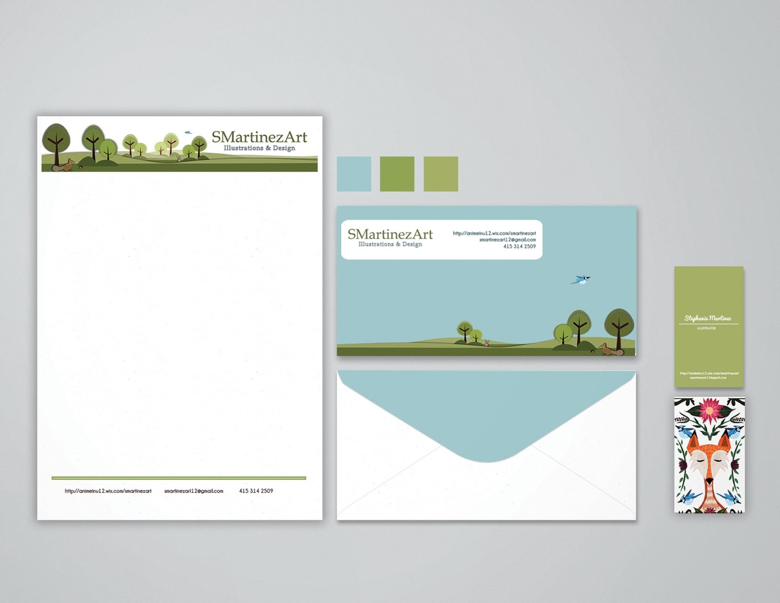 SM[art]inez Personalized Artist Stationary