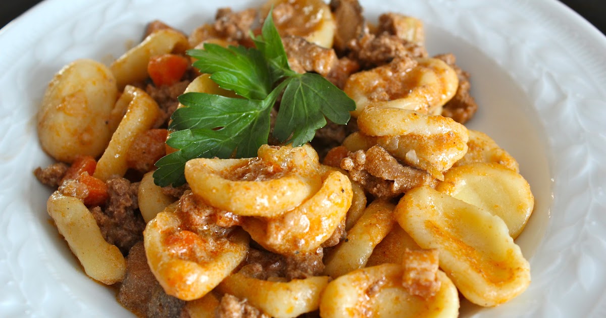 Orecchiette Bolognese Homemade Pasta for Cook It! 2012 Yankee Kitchen Ninja