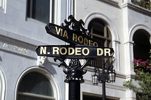 Via Rodeo (Rodeo Drive) luxury shopping street, with Beverly