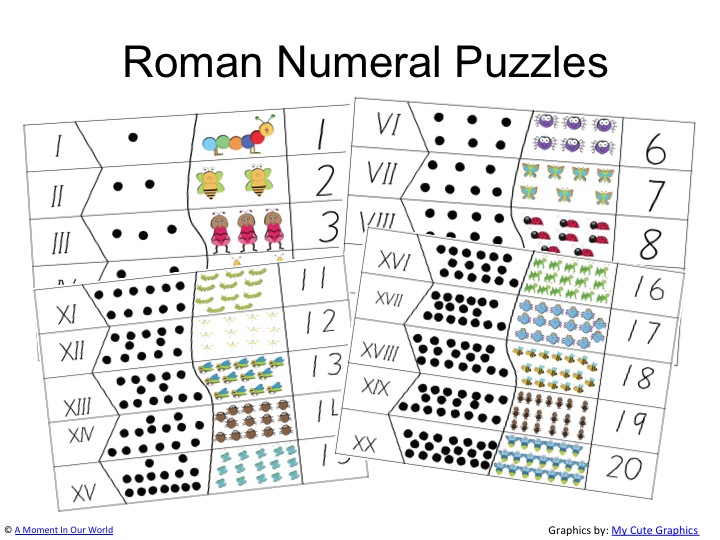 Roman Numerals 1 To 20 A Moment In Our World