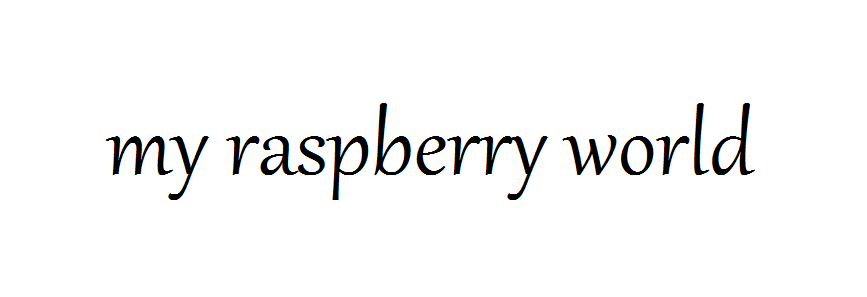 my raspberry world