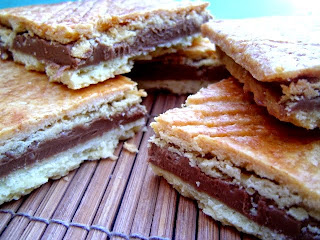 Galletas Sable rellanas de Chocolate y Praliné