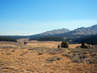 Free dry camping on Forest road 29 in Bighorn National Forest in Wyoming