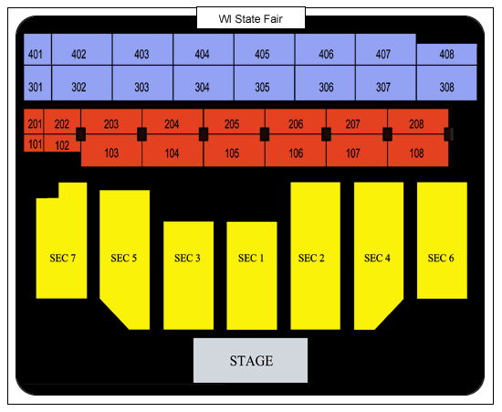 Wisconsin State Fair Seating Chart