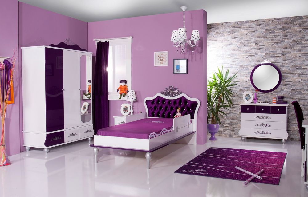 10 Dormitorios Juveniles en Color Púrpura - Ideas para decorar dormitorios