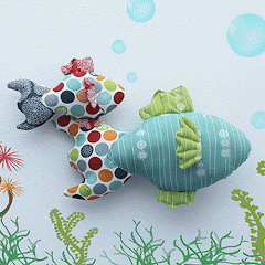 Free PDF Pattern & Tutorial: Pond Fishie Plushies