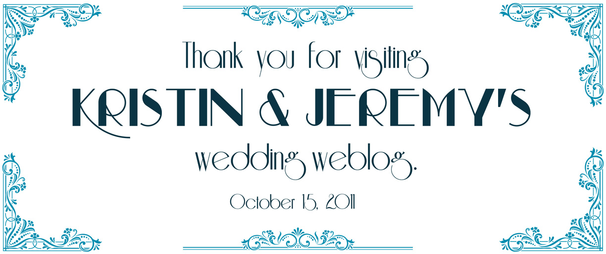 Kristin & Jeremy's Wedding Weblog