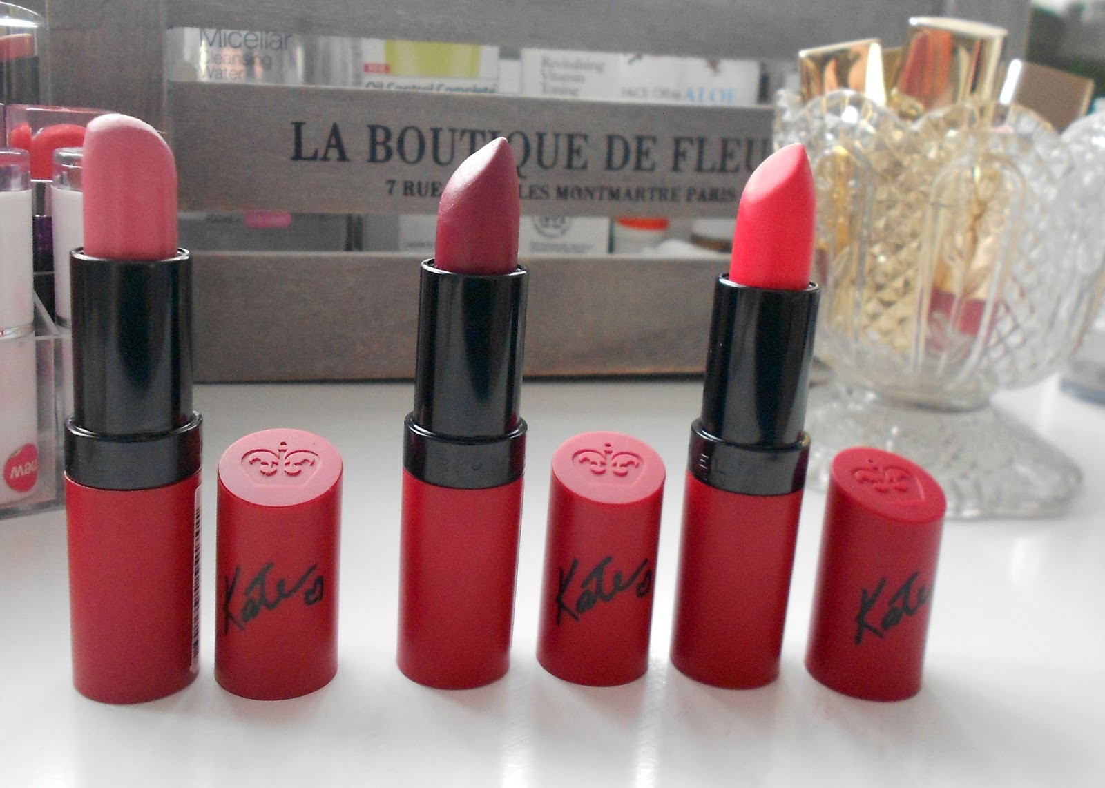 lipstick collection rimmel kate moss swatches 101 107 110