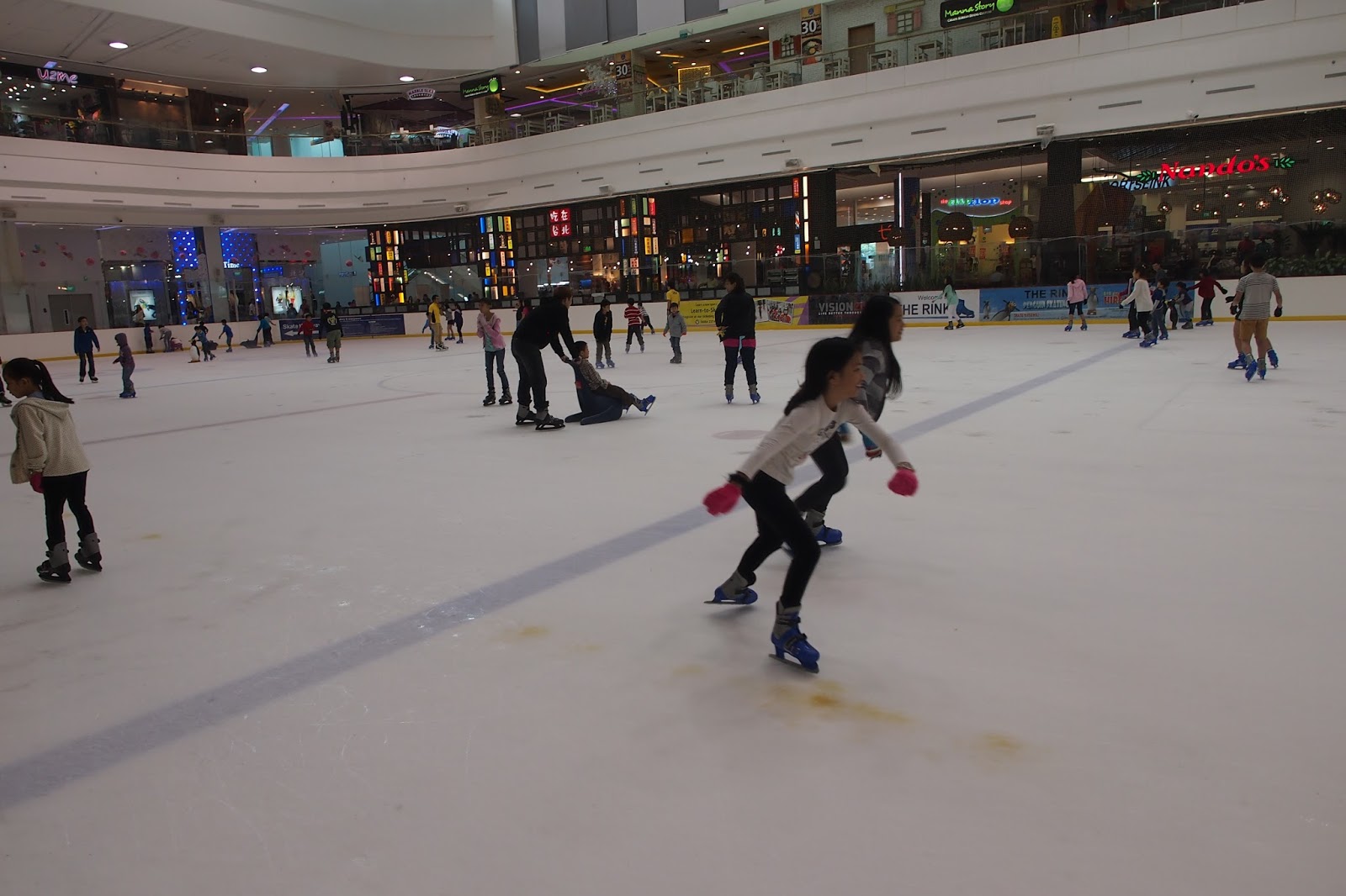 Ice Skating at The Rink in JCube mummy wee blog