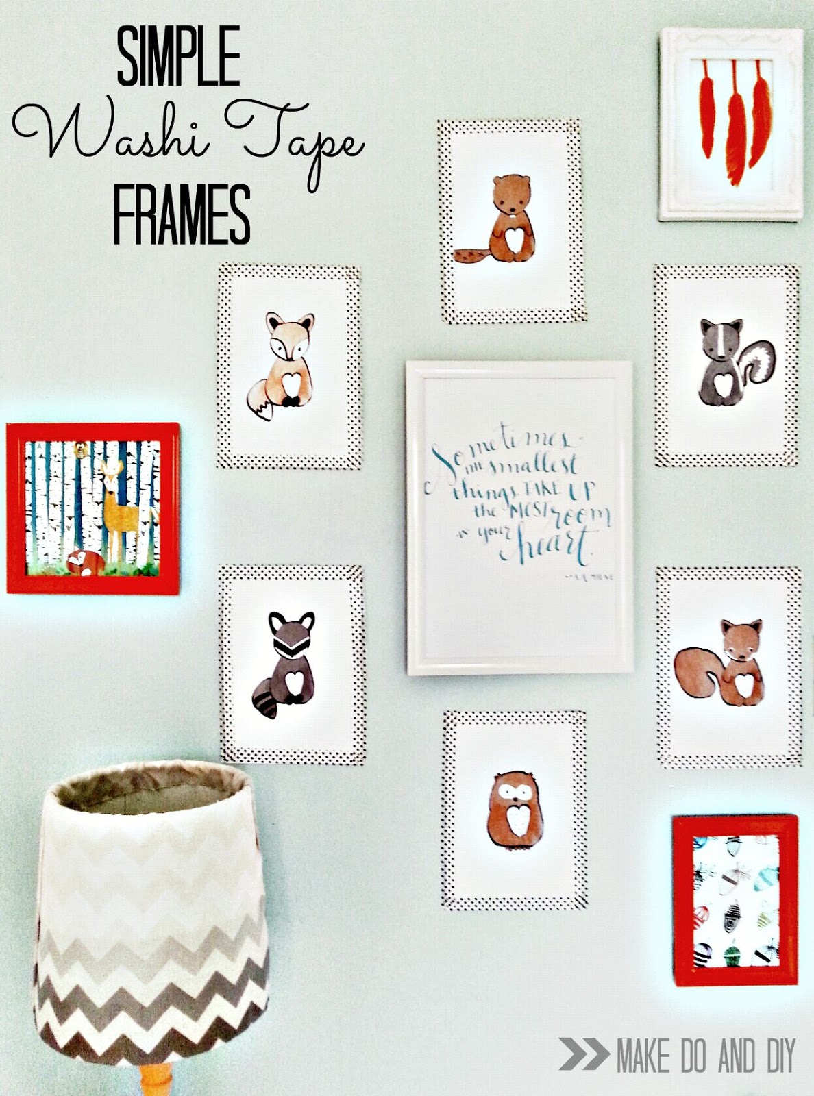 Apartment Hack: Washi Tape Picture Frames 