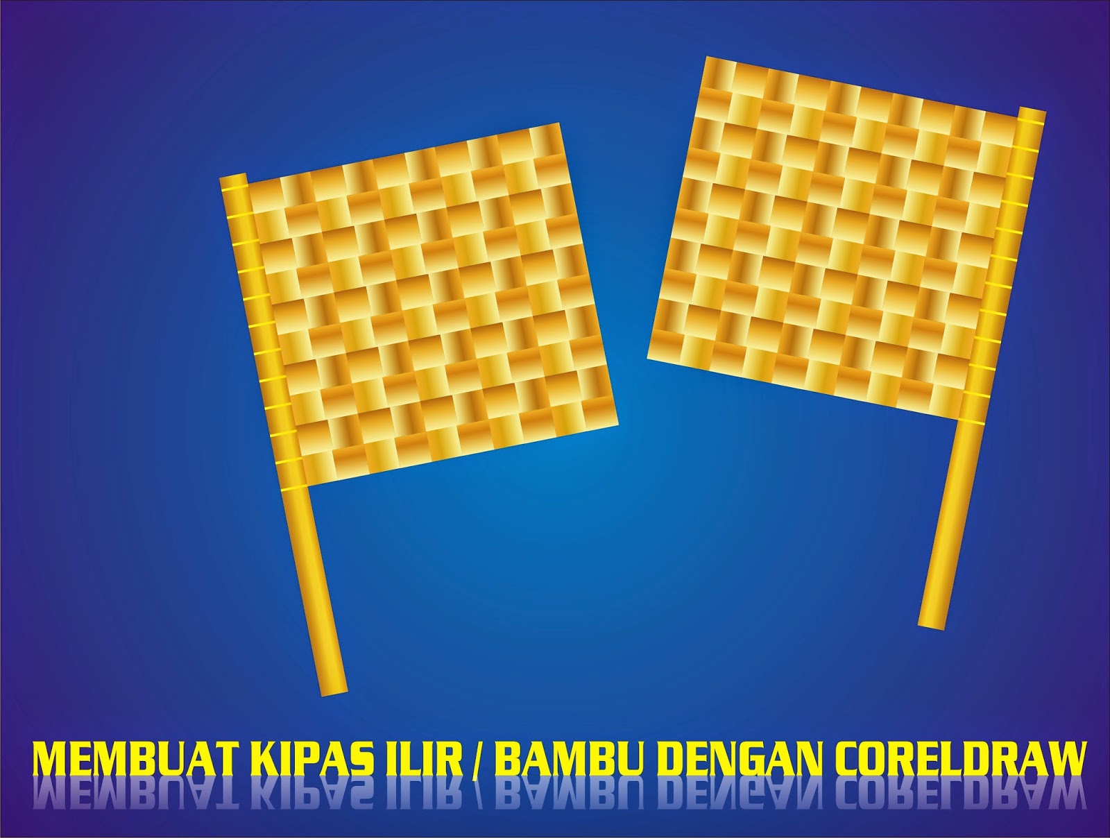 Belajar Membuat Kipas Ilir / Bambu Dengan CORELDRAW