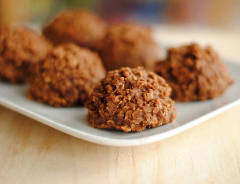 Leanne bakes NoBake Chocolate Peanut Butter Drops