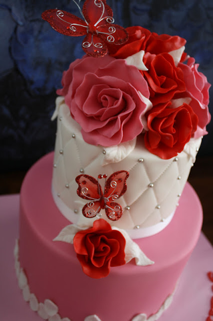 Sandy's Cakes: Chris' Flowery Fun & Colourful 60th Birthday Cake