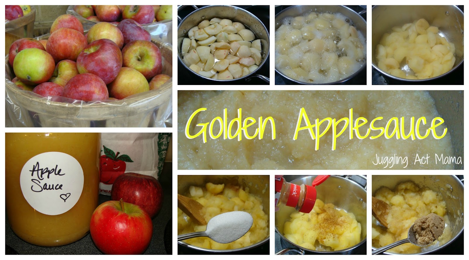 Golden Applesauce & Crockpot Apple Butter Juggling Act Mama