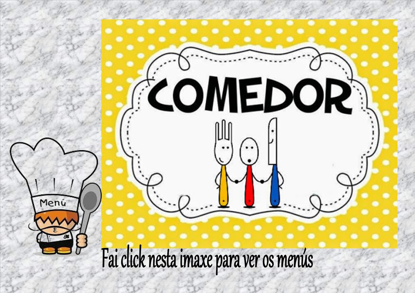 MENÚS COMEDOR