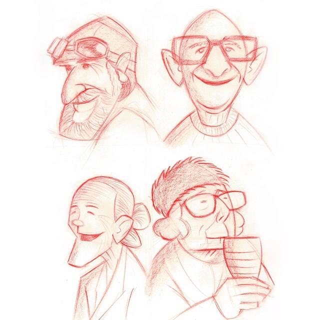 Old People Sketches