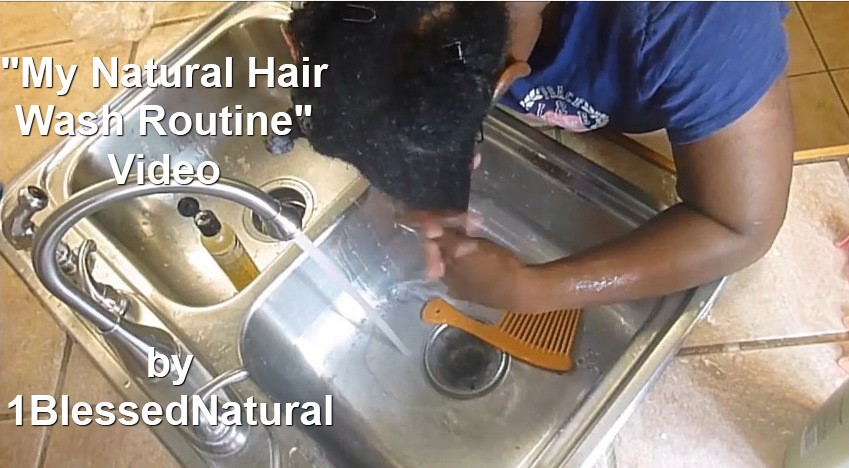 Copyright 2015- 1BlessedNatural- My Natural Hair Wash Routine