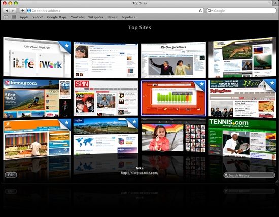 Safari Home Page